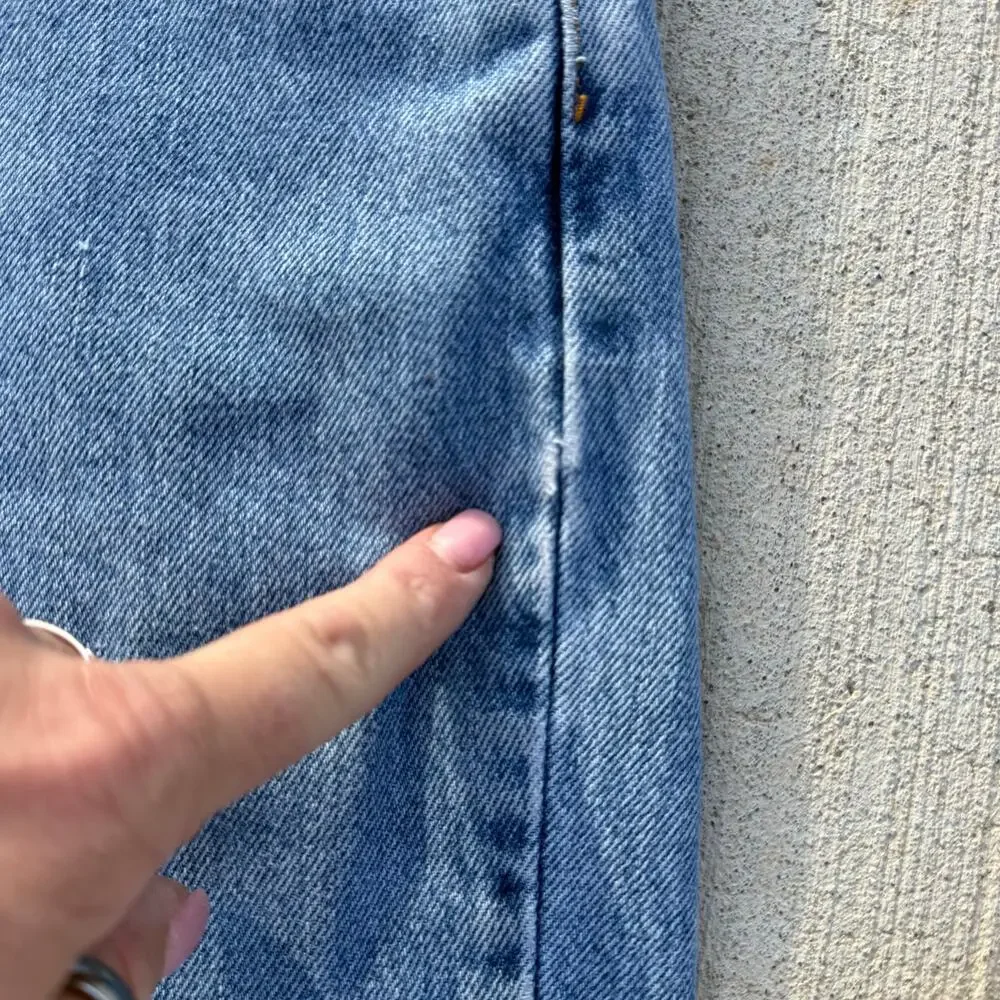 Vintage Y2K Levi's 550 Relaxed Fit Tapered Leg Jeans Mom Ladies 11 Jr M - Picture 9 of 13